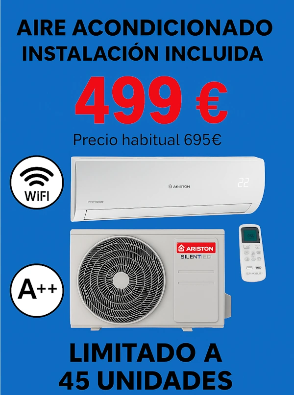 Aire acondicionado con instalación