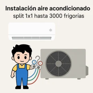 Instalación aire acondicionado en Talavera hasta 3000 frigorías